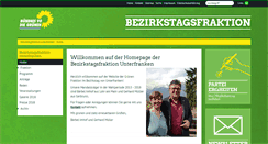 Desktop Screenshot of gruene-bezirkstag-unterfranken.de